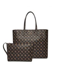 Guess Torebka HWEPQ9 51429 Czarny. Czarne shopper bag Guess, z aplikacjami, ze skóry, bez dodatków. Za 499.99 zł.