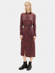 Tom Tailor Sukienka koszulowa 1037934 Kolorowy Regular Fit. Sukienki damskie Tom Tailor, bez wzorów, z wiskozy, bez ramiączek. Za 239.99 zł.