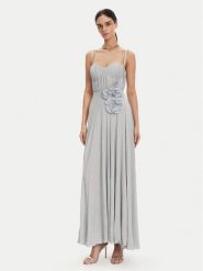 Elisabetta Franchi Sukienka wieczorowa AB-R22-52E2 Błękitny Regular Fit. Niebieskie sukienki damskie Elisabetta Franchi, bez wzorów, z wiskozy, wizytowe, bez ramiączek. Za 3,389.00 zł.