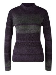 Oui Sweter w kolorze szaro-fioletowym rozmiar: 44. Różowe swetry klasyczne damskie Oui, z wełny, bez kołnierzyka. Za 130.99 zł.