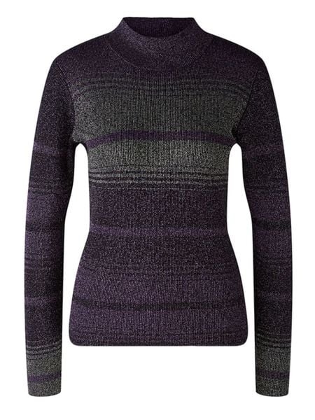 Oui Sweter w kolorze szaro-fioletowym rozmiar: 44. Różowe swetry klasyczne damskie Oui, z wełny, bez kołnierzyka. Za 130.99 zł.