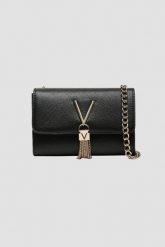 VALENTINO Czarna kopertówka Divina. Czarne torebki wieczorowe damskie Valentino by Mario Valentino, bez wzorów, bez dodatków. W wyprzedaży za 194.99 zł.