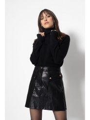 AUTHENTIC CASHMERE Kaszmirowy golf "Fornet" w kolorze czarnym rozmiar: S. Czarne golfy damskie AUTHENTIC CASHMERE, s, bez wzorów, z kaszmiru, bez ramiączek. Za 394.38 zł.