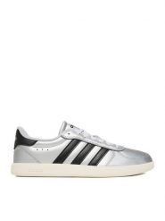 Adidas Sneakersy BREAKNET SLEEK JQ8263 Srebrny. Szare obuwie sportowe damskie Adidas, z materiału, bez zapięcia. Za 239.99 zł.