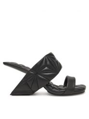 United Nude Klapki Loop Hi 10005860188 Czarny. Czarne klapki damskie United Nude, bez wzorów, ze skóry, bez obcasa, bez zapięcia. Za 839.99 zł.