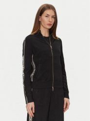 Elisabetta Franchi Kardigan MK-33S-51E2-V420 Czarny Regular Fit. Czarne kardigany damskie Elisabetta Franchi, s, bez wzorów, z wiskozy. Za 999.99 zł.
