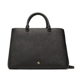 Torebka LAUREN RALPH LAUREN. Czarne kuferki damskie Lauren Ralph Lauren, bez wzorów, bez dodatków. Za 1,019.00 zł.