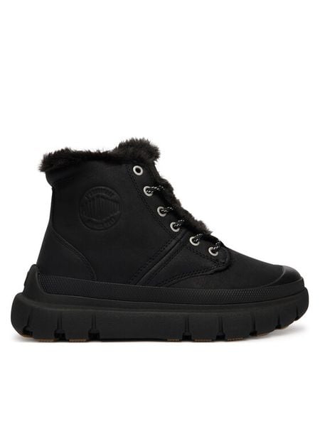 Palladium Trzewiki Pallapophi Zip Wl 99554-008-M Czarny. Czarne botki damskie Palladium, bez obcasa, na płaskiej podeszwie, bez zapięcia. Za 659.99 zł.