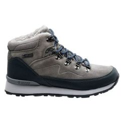 Buty ocieplane trekkingowe damskie Hi-Tec Midora Mid WP Wo's - szare, Rozmiar buta 39. Szare obuwie trekkingowe damskie Hi-tec, z gumy, bez zapięcia. Za 194.99 zł.