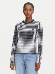KARL LAGERFELD Bluzka A3W17091 Czarny Regular Fit. Czarne bluzki damskie KARL LAGERFELD, m, bez wzorów, z bawełny, bez kołnierzyka, bez ramiączek. Za 319.99 zł.