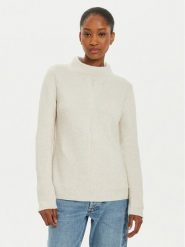 OUI Sweter 89211 1340107 Écru Regular Fit. Swetry klasyczne damskie Oui, z bawełny, bez kołnierzyka. Za 279.99 zł.