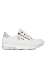 Remonte Sneakersy D0H11-80 Biały. Białe obuwie sportowe damskie Remonte, ze skóry, bez zapięcia. Za 399.99 zł.