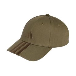 Czapka z daszkiem adidas 3-Stripes New Logo. Zielone czapki z daszkiem damskie Adidas, bez wzorów, z bawełny. Za 75.99 zł.