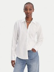 HUGO Koszula Essential 50552832 Biały Regular Fit. Białe koszule damskie Hugo, bez wzorów, z bawełny, biznesowe, bez kołnierzyka, bez ramiączek. Za 429.99 zł.