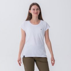 Koszulka wspinaczkowa damska Simond Vertika. Białe bluzki damskie SIMOND, l, bez wzorów, z bawełny, sportowe, bez kołnierzyka, bez ramiączek. Za 69.99 zł.