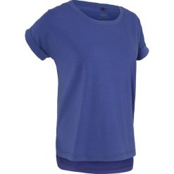 Shirt sportowy, krótki rękaw bonprix szafirowy. Niebieskie koszulki sportowe damskie bonprix, z krótkim rękawem. Za 27.99 zł.