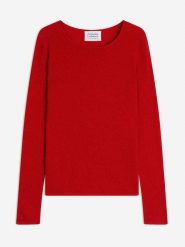 AUTHENTIC CASHMERE Kaszmirowy sweter "Epéna" w kolorze czerwonym rozmiar: XL. Czerwone swetry klasyczne damskie AUTHENTIC CASHMERE, xl, z kaszmiru, bez kołnierzyka. Za 352.43 zł.