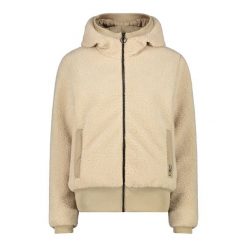 Kurtka damska turystyczna CMP 34K2906. Białe kurtki damskie CMP, xl, bez wzorów, z materiału, z kapturem. Za 529.99 zł.