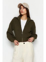 Trendyol Kardigan w kolorze khaki rozmiar: S. Brązowe kardigany damskie Trendyol, s, bez wzorów. Za 73.99 zł.