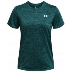 Koszulka treningowa damska Under Armour Tech. Zielone koszulki damskie Under Armour, xs, bez wzorów, bez kołnierzyka, bez ramiączek. Za 113.99 zł.
