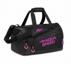 Torba sportowa na basen AQUA SPEED 73 - mała. Czarne torby sportowe Aqua-Speed, bez wzorów, małe. Za 119.90 zł.