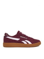 Reebok Sneakersy EO-CLUB C GROUNDS UK 100229523 Bordowy. Czerwone obuwie sportowe damskie Reebok, ze skóry, bez zapięcia. Za 289.99 zł.