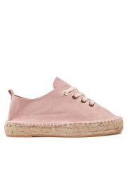 Jenny Fairy Espadryle HZF098-01 Różowy. Czerwone espadryle damskie Jenny Fairy, bez wzorów, z materiału, bez obcasa. Za 119.99 zł.