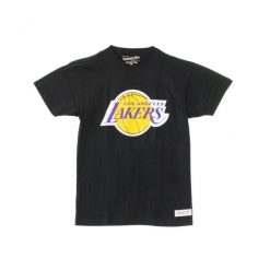 Koszulka Lakers. Czarne koszulki damskie Mitchell & Ness, bez wzorów, bez kołnierzyka, bez ramiączek. Za 218.50 zł.