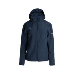 Kurtka damska typu softshell CASTER W z membraną AWPS, termiczna i wiatroszczeln. Niebieskie kurtki damskie Izas, bez wzorów, z softshellu. W wyprzedaży za 326.04 zł.