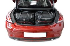 Torby Do Bagażnika Mercedes-Benz C Coupe 2014-2021 4Szt Kjust. Czarne torby podróżne KJUST, bez wzorów, z kauczuku. Za 1,184.00 zł.