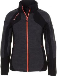 Peak Mountain Kurtka polarowa w kolorze antracytowym rozmiar: XL. Czarne kurtki damskie Peak Mountain, xl, bez wzorów, z polaru, bez kaptura. Za 179.22 zł.