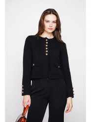 C& Jo Kardigan w kolorze czarnym rozmiar: 38. Czarne kardigany damskie C& Jo, bez wzorów. Za 122.38 zł.