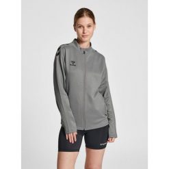 Bluza sportowa damska Hummel half zip Core XK. Szare bluzy damskie Hummel, xl, bez wzorów, z dresówki, bez kaptura. Za 181.50 zł.