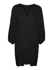 Vero Moda Tunika "Lova" w kolorze czarnym rozmiar: XS. Czarne tuniki damskie Vero Moda, xs, bez wzorów, z wiskozy, bez kołnierzyka, bez ramiączek. Za 43.88 zł.