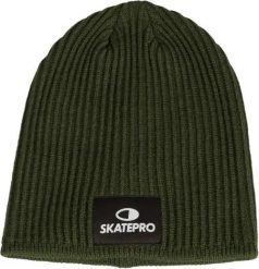 Odzież Beanies unisex SkatePro Long Skate Beanie Czapka - Army. Zielona czapki damskie SKATEPRO, bez wzorów. Za 32.99 zł.