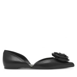Baleriny Eva Minge. Czarne balerinki damskie Eva Minge, bez wzorów. Za 319.00 zł.