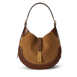 Torebka Polo Ralph Lauren. Brązowe torebki klasyczne damskie Polo Ralph Lauren, bez dodatków. Za 2,899.00 zł.