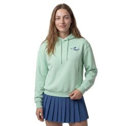 Damska bluza tenisowa z kapturem Siroko Newport-W Light Green. Zielone bluzy damskie SIROKO, xl, bez wzorów, z materiału, z kapturem. Za 169.00 zł.