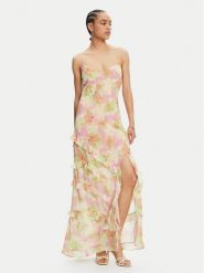 BARDOT Sukienka wieczorowa 59419DB1 Kolorowy Regular Fit. Sukienki damskie Bardot, bez wzorów, z syntetyku, wizytowe, bez ramiączek. Za 549.99 zł.