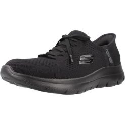 Buty SKECHERS SLIP-INS - SUMMITS NEW DAILY Czarny. Czarne obuwie sportowe casual damskie Skechers, bez zapięcia. Za 329.99 zł.