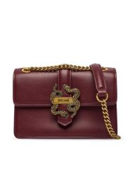 Just Cavalli Torebka Iconic Snakes 81RA4BA3 ZSA89 Czerwony ciemny. Czerwone torebki klasyczne damskie Just Cavalli, ze skóry, bez dodatków. Za 819.99 zł.