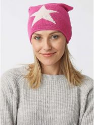 Zwillingsherz Czapka beanie w kolorze różowym rozmiar: onesize. Różowe czapki damskie Zwillingsherz, bez wzorów, z kaszmiru. Za 83.42 zł.