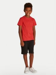 Tommy Hilfiger T-Shirt Essential KB0KB06879 D Czerwony Regular Fit. Czerwone t-shirty i koszulki chłopięce Tommy Hilfiger, bez wzorów, z bawełny, bez kołnierzyka, bez ramiączek. Za 89.99 zł.