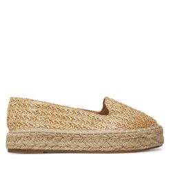 Espadryle DeeZee. Brązowe espadryle damskie DeeZee, bez wzorów, bez obcasa. Za 119.99 zł.