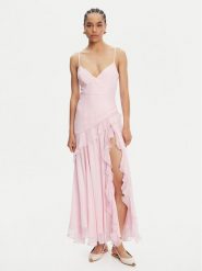 BARDOT Sukienka koktajlowa Yvanna 59998DB Różowy Regular Fit. Czerwone sukienki damskie Bardot, bez wzorów, z syntetyku, wizytowe, bez ramiączek. Za 599.99 zł.