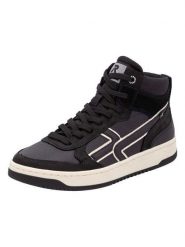 Rieker Skórzane sneakersy w kolorze czarnym rozmiar: 40. Czarne obuwie sportowe damskie Rieker, z materiału, za kostkę, bez zapięcia. Za 250.94 zł.