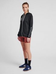 Bluza do piłki nożnej damska Hummel zip hml AUTHENTIC Poly. Czerwone bluzy damskie Hummel, s, bez wzorów, z dzianiny, z kapturem. Za 174.30 zł.