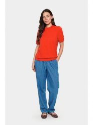 SAINT TROPEZ Bluza w kolorze czerwonym rozmiar: XXL. Czerwone bluzy damskie Saint Tropez, xxl, bez wzorów, bez kaptura. Za 164.95 zł.