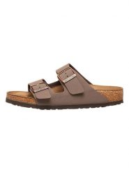 Birkenstock Klapki "Arizona" w kolorze jasnobrązowym rozmiar: 36. Brązowe klapki damskie Birkenstock, bez wzorów, z otwartym noskiem, bez obcasa, bez zapięcia. Za 373.35 zł.