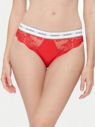 Guess Figi klasyczne O2BE08 KBBT0 Czerwony. Czerwone figi Guess, z aplikacjami, z syntetyku. Za 119.99 zł.
